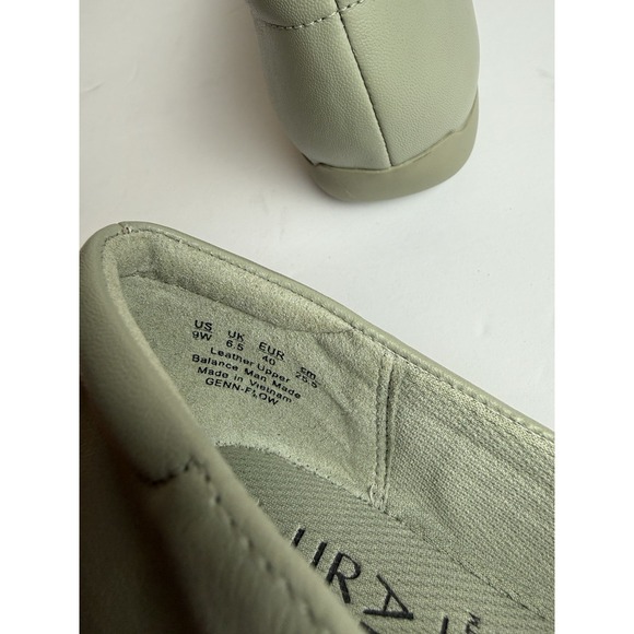 Naturalizer Women's Genn Flow Leather Slip On Loafers Green - Picture 6 of 7